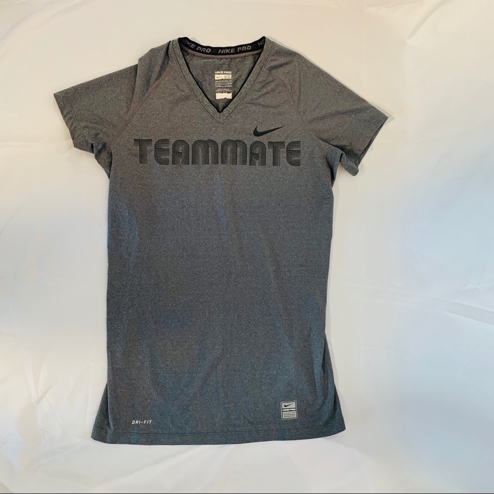 Nike Teammate Grey Stretch Top XS
